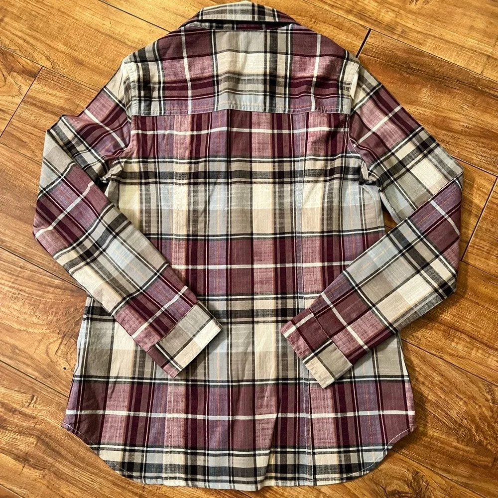 Pendleton Purple/Multi Plaid Button Down Shirt - image 3